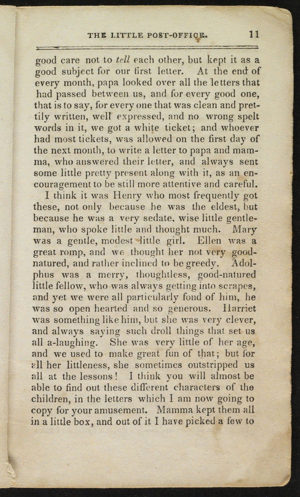Scan 0013 of The little post-office, or, My brothers and sisters