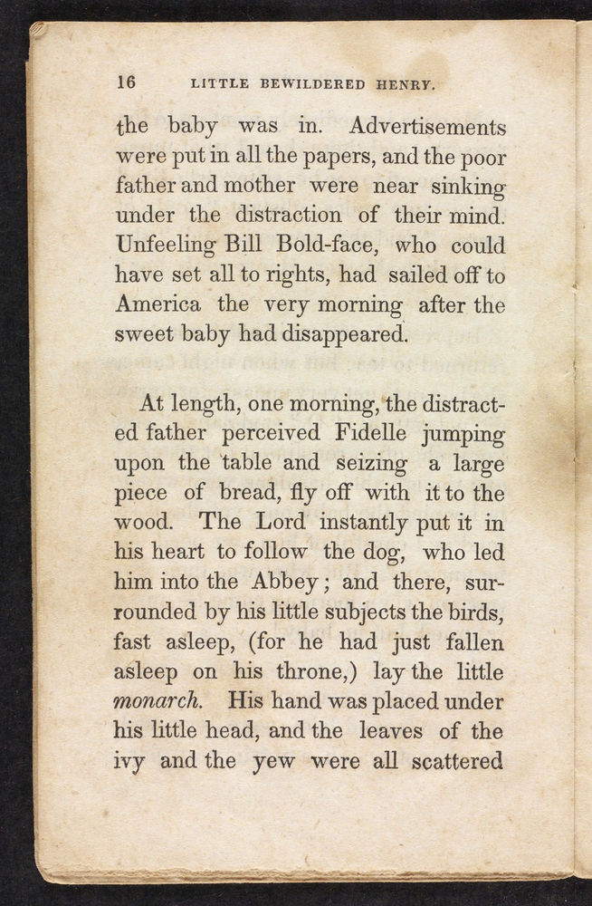 Scan 0016 of The singular and extraordinary adventures of poor little bewildered Henry, who was shut up in an old abbey for three weeks