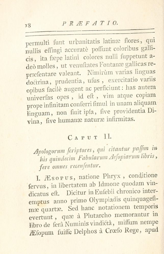 Scan 0026 of Fabulae Aesopiae curis posterioribus omnes fere, emendatae