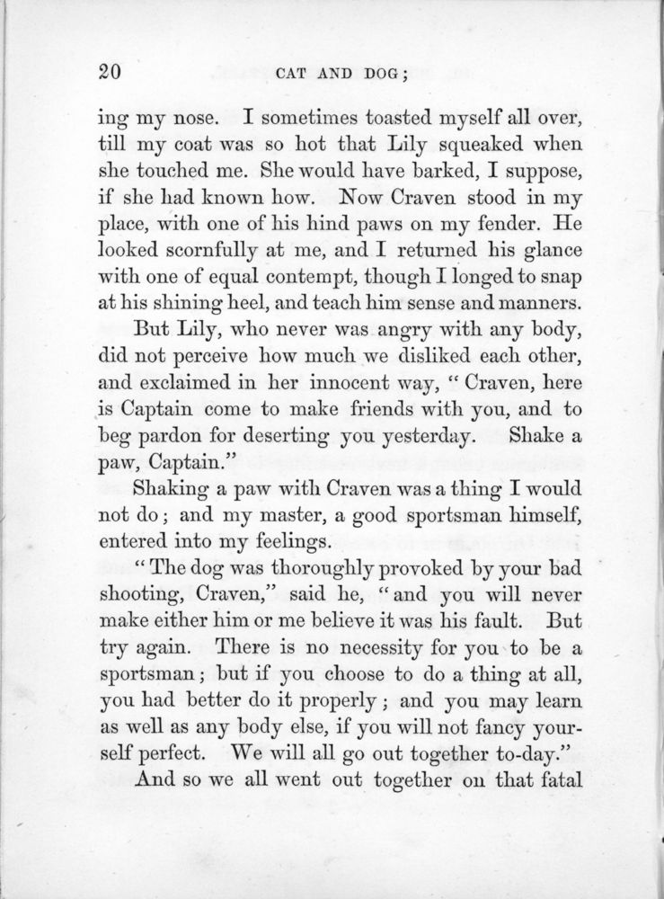 Scan 0023 of Cat and dog, or, Memoirs of Puss and the Captain